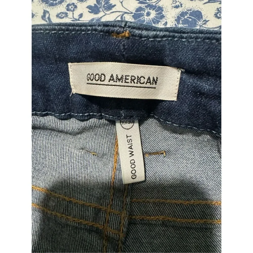 Good American Good waist blue skinny jeans 10/30